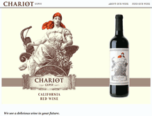 Tablet Screenshot of chariotwines.com